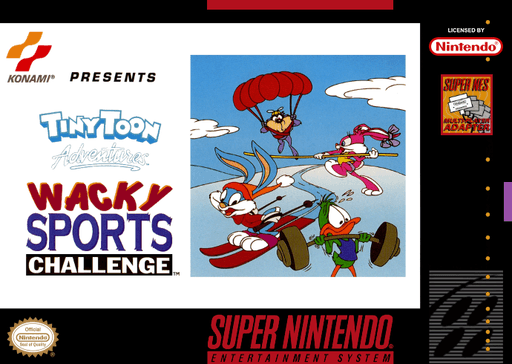 Tiny Toon Adventures - Wacky Sports Challenge original box art cover
