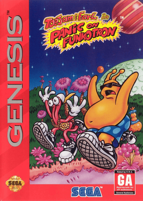 ToeJam & Earl in Panic on Funkotron original box art cover
