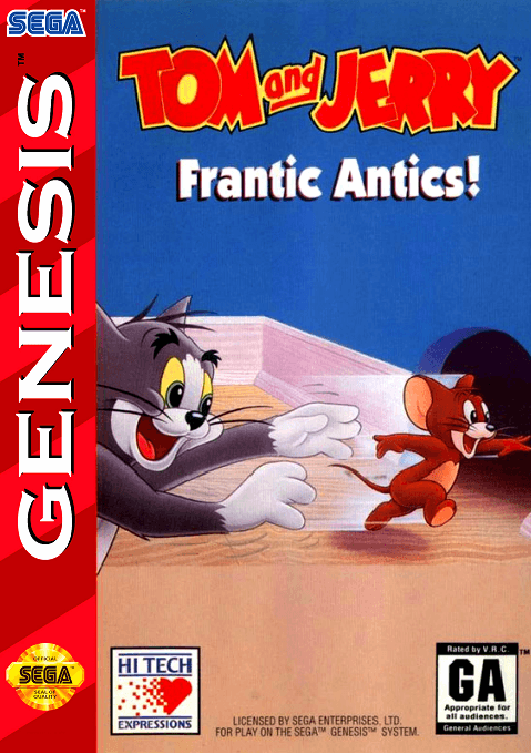 Tom and Jerry - Frantic Antics! original box art cover