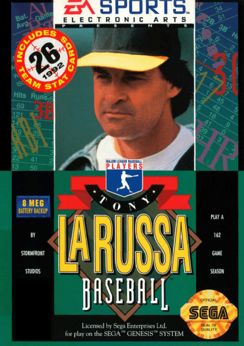 Tony La Russa Baseball original box art cover