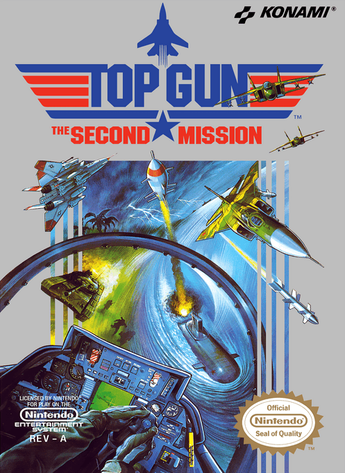Top Gun - The Second Mission (Europe) original box art cover