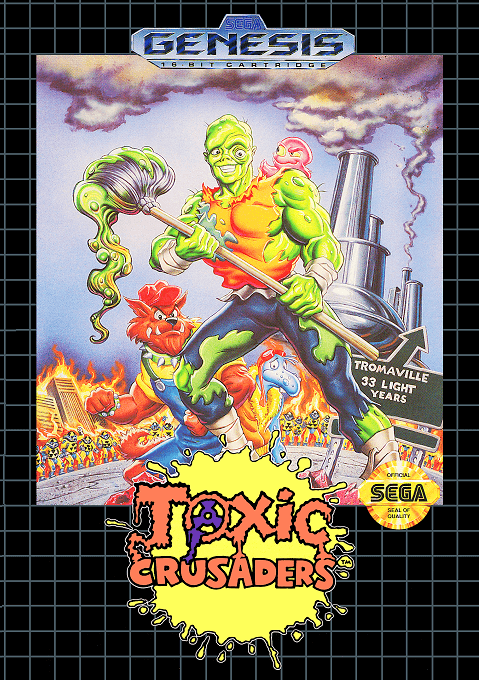 Toxic Crusaders original box art cover