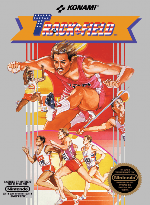 Track & Field original box art cover