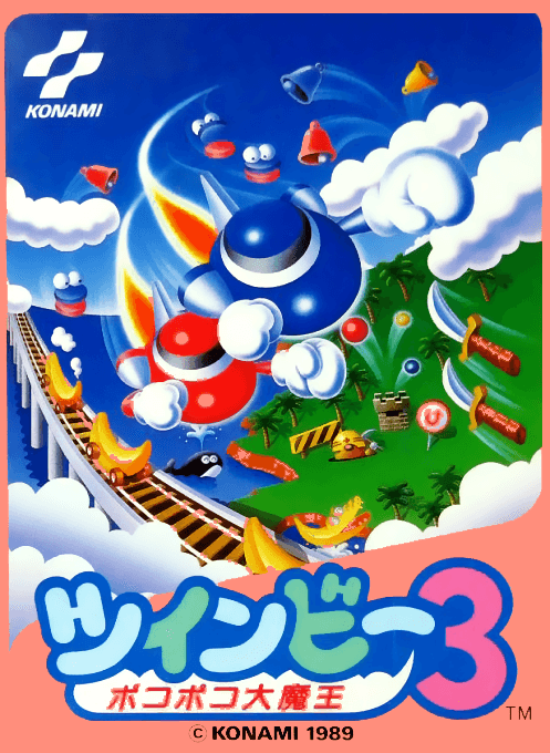 TwinBee 3 - Poko Poko Dai Maou original box art cover