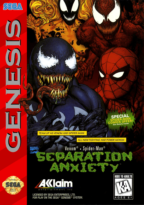 Venom . Spider-Man - Separation Anxiety original box art cover