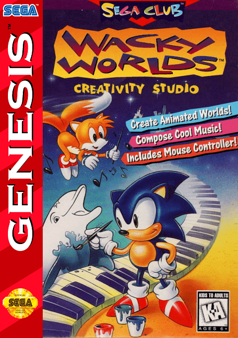Wacky Worlds Creativity Studio original box art cover
