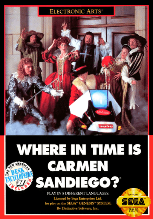 Where in Time Is Carmen Sandiego original box art cover
