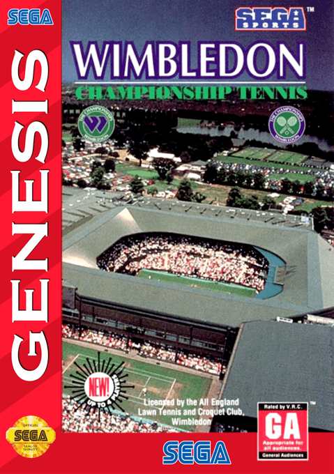 Wimbledon Championship Tennis original box art cover