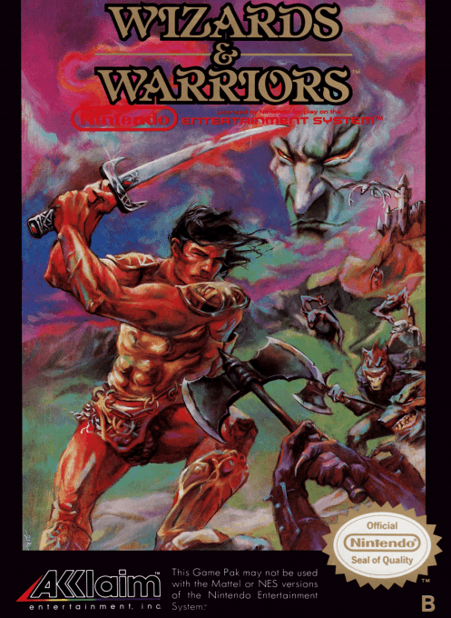Wizards & Warriors (Europe) original box art cover