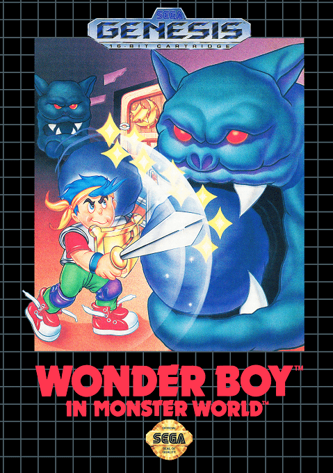 Wonder Boy in Monster World original box art cover