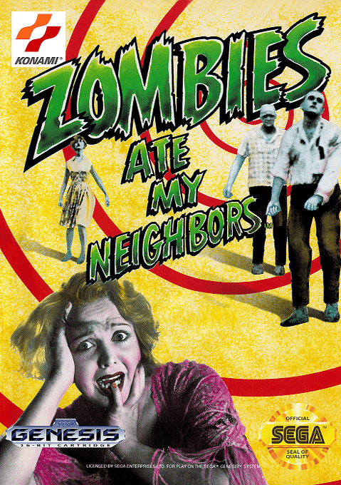 Zombies Ate My Neighbors original box art cover